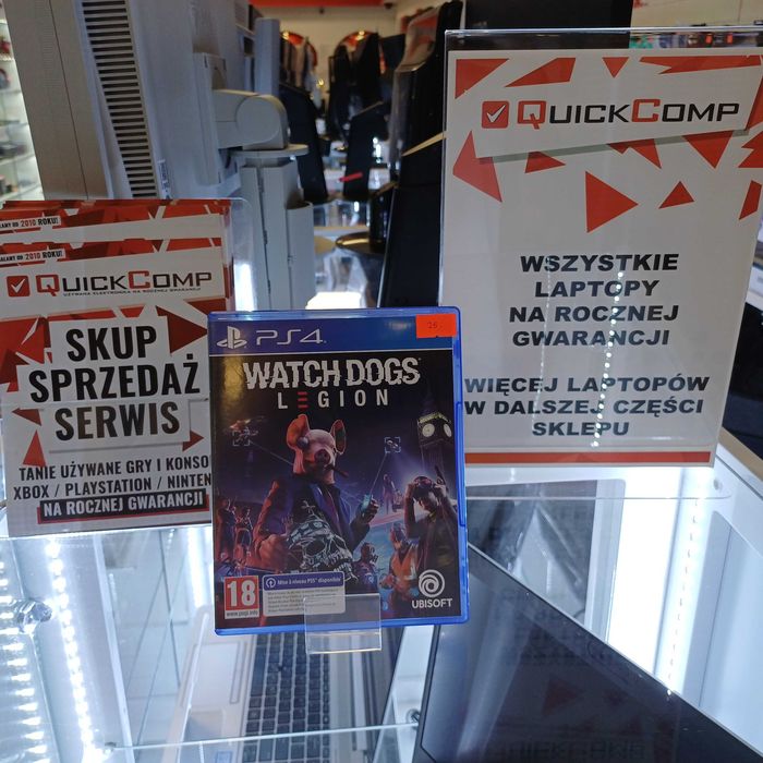 Gra PlayStation 4 PS4 / PS5 Watch Dogs Legion Gwarancja 1 rok QUICK-COMP Przemyśl