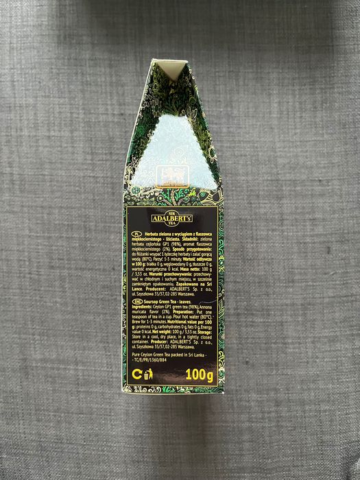 Sir Adalbert's Tea - soursop green tea