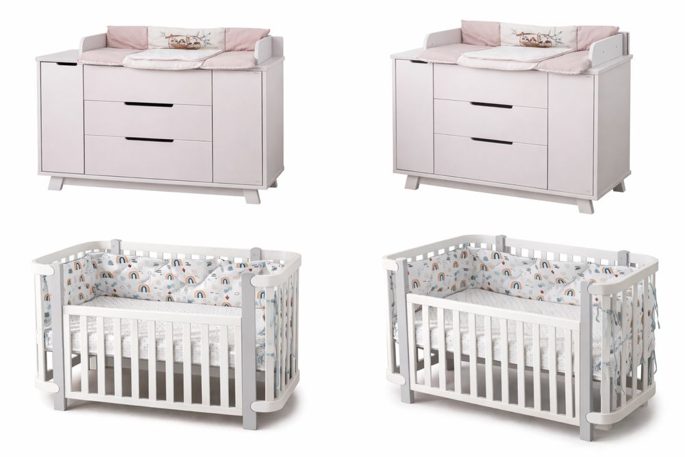 Дитяче ліжечко + матрац + комод Veres Верес (комплект)