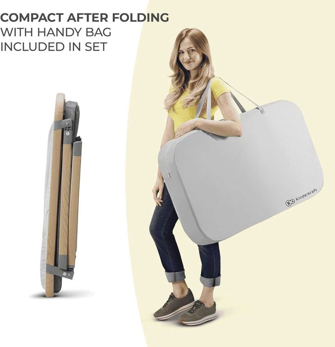 Kinderkraft Sofi Berço de viagem dobrável 4 em 1 para bebé