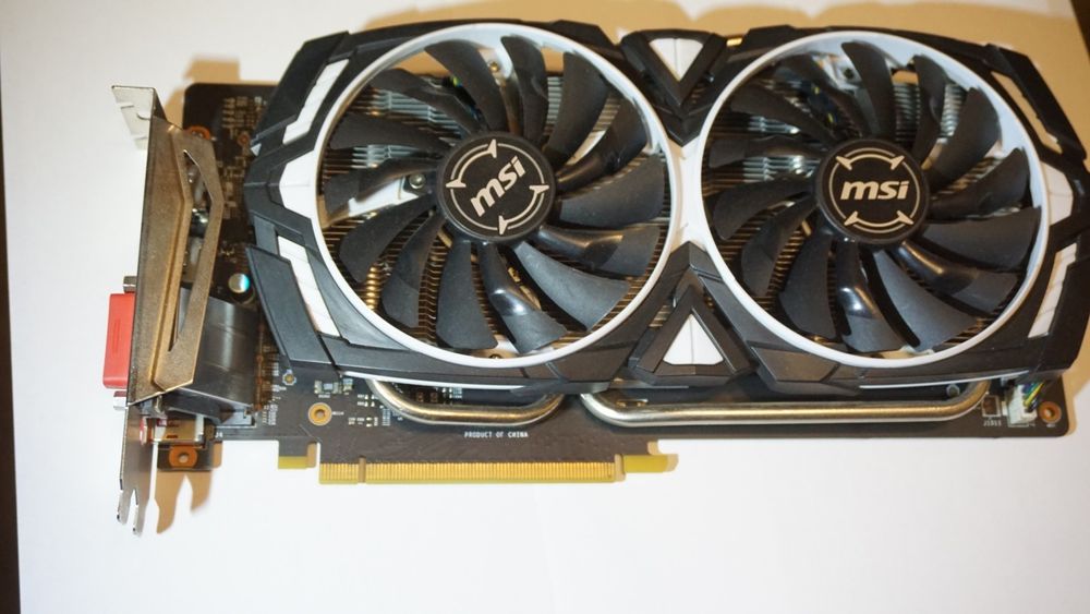 Відеокарта MSI PCI-Ex GeForce GTX 1060 Armor OCV1 6GB GDDR5 Б/В