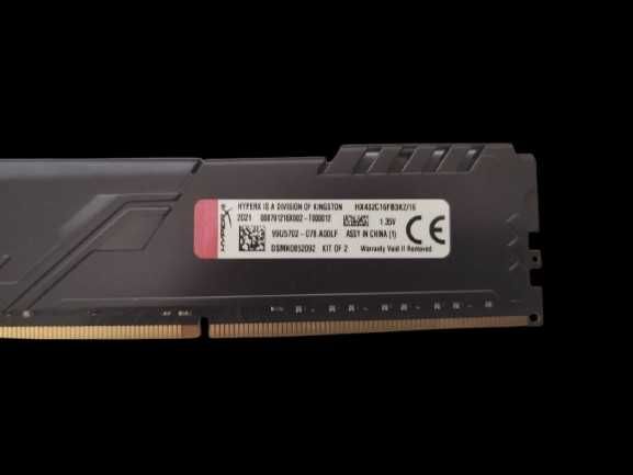 Zestaw pamięci Kingston HyperX FURY (DDR4DIMM;2x8GB;3200MHz;CL16)