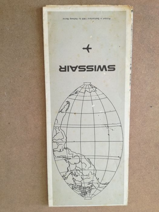 Mapa Swissair 1969/ TAP - Cartões de Embarque/ TIPS 1997