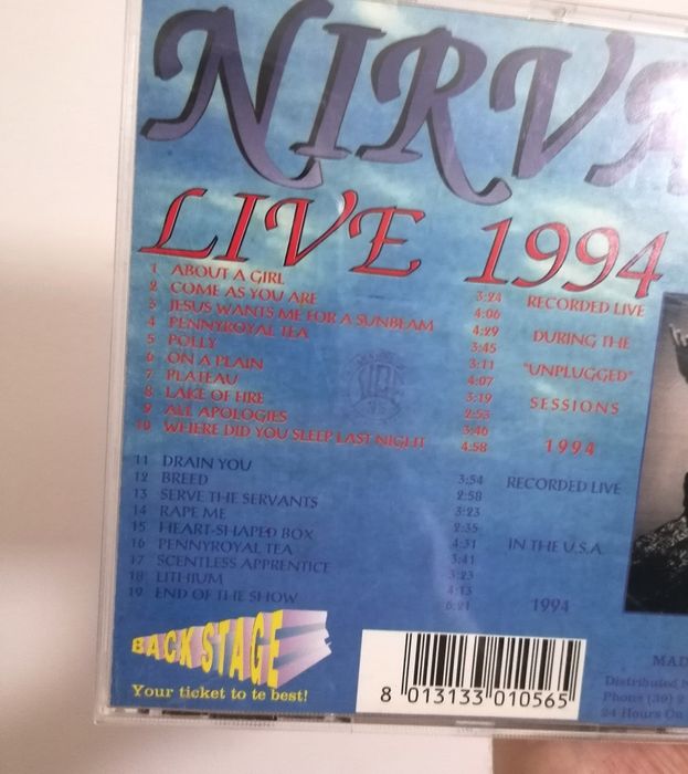 Nirvana - Live 1994 (CD Raro)