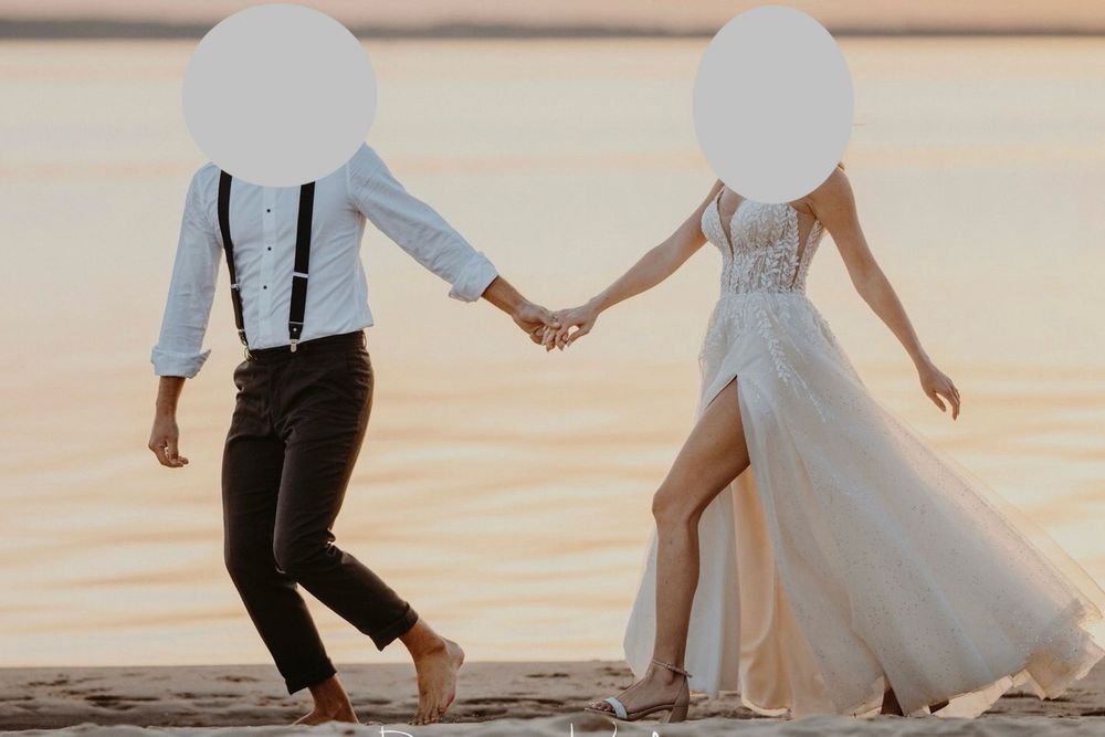 Suknia ślubna i 3 m welon