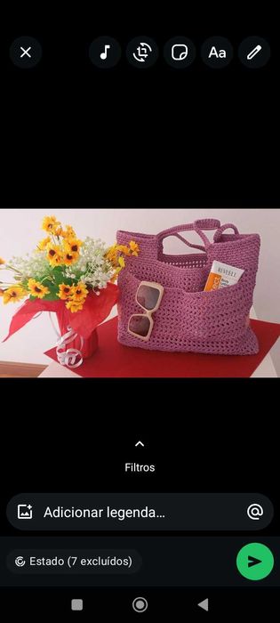 Bolsas em crochê