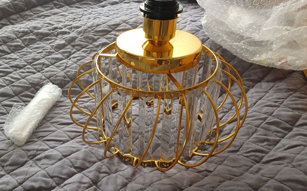 Lampa złota luxury nowa