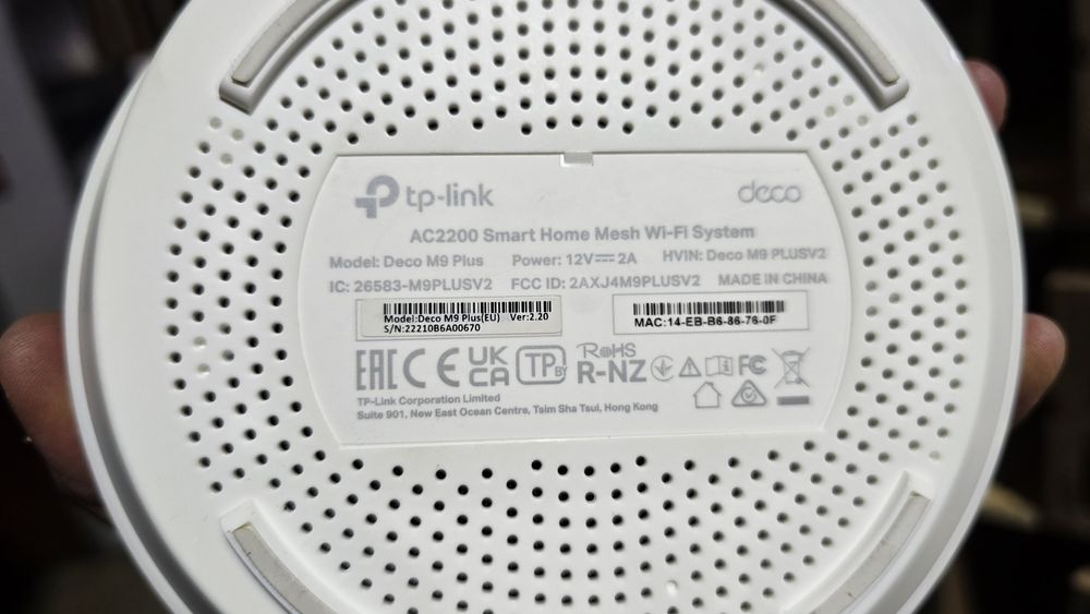 8 Router Deco M9 PLUS AC2200 Mesh WiFi TP-Link router internet64284292694401122