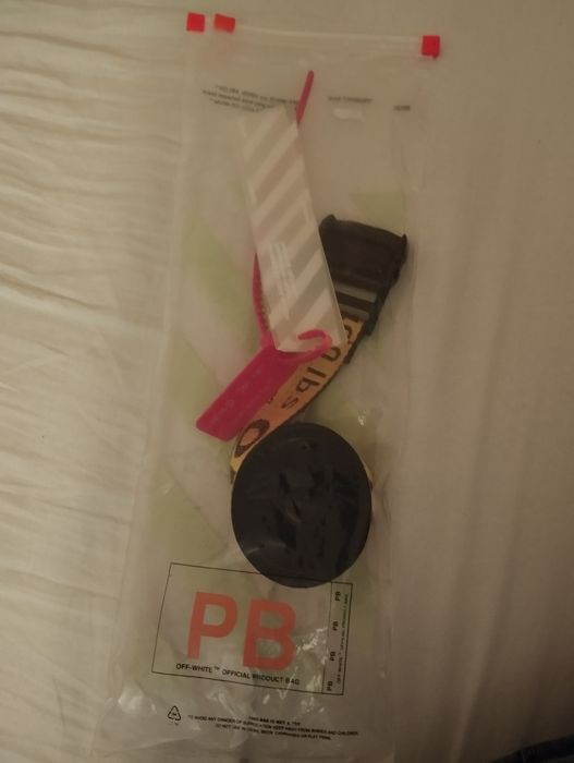 Pasek "off white" Okazja