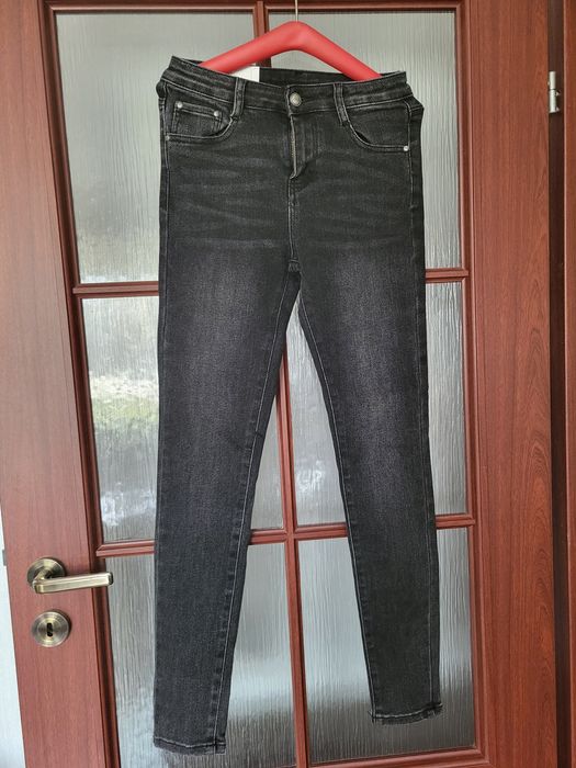 Spodnie jeans czarny xs