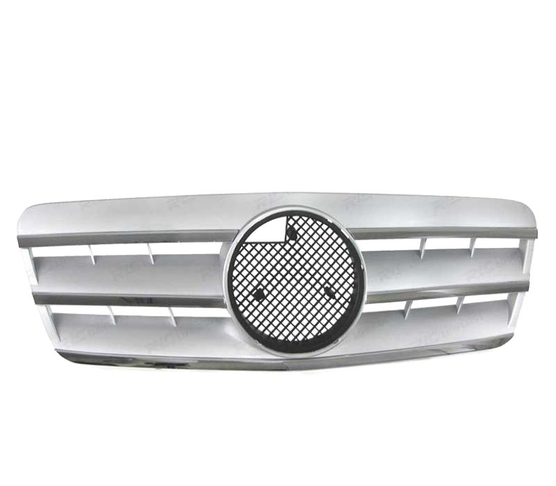 GRELHA FRONTAL MERCEDES CLK W208 COUPE + CABRIO 96-02 CROMADA