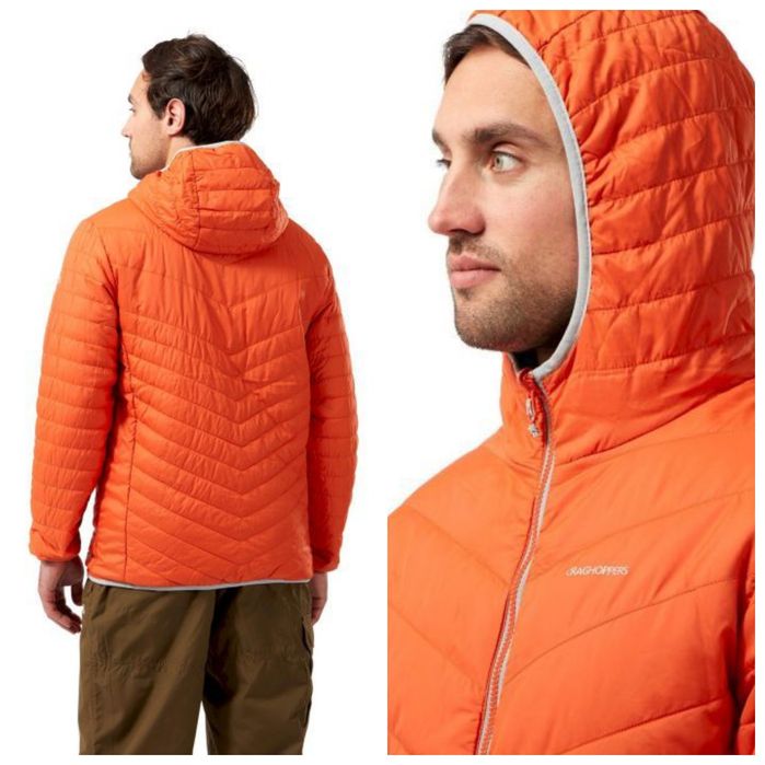 CRAGHOPPERS M dwustronna NOWA neonowa pomarańczowa pikowana kurtka