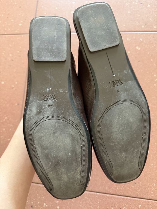 Мюлі Zara 37 p шкіра , 1 раз взуті