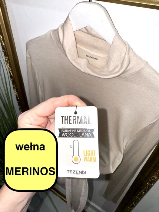 Tezenis xl/42 nowa (z metką) golf bluzka termiczna, milutka