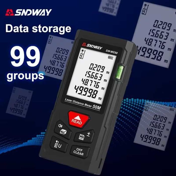 Medidor de distância a laser SNDWAY 70 mt. Novo. Em caixa.