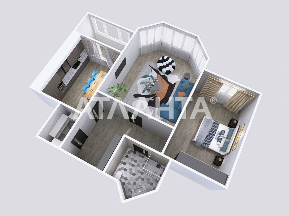 2-комнатная квартира по адресу ул. Приморская (площадь 77 м²) - Atlanta.ua - фото 16