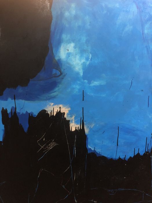 Tecnica mista sobre tela assinado Cristina Basto