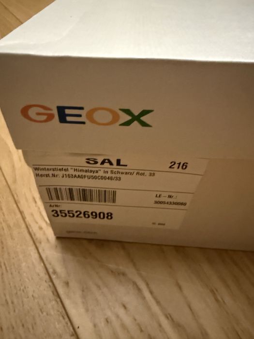 Buty zimowe Geox rozm. 33