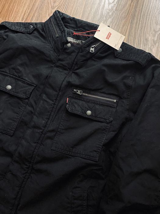 XXL 3XL Levis куртка чорна хлопковая джинсовка левис черная ветровка