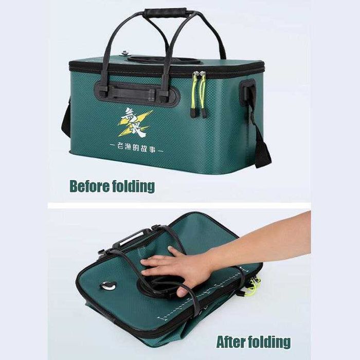 Сумка для рыбалки EVA, ведро для рыбы и прикормки, с клапаном