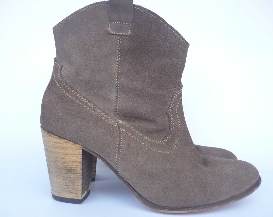 Botki Kickers zamszowe rozm.38