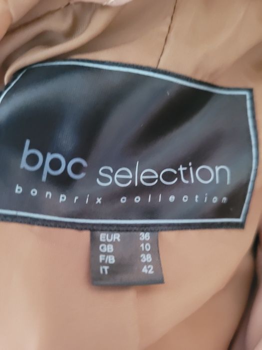 Kurtka pikowany lekki płaszcz camel bpc Bonprix 38