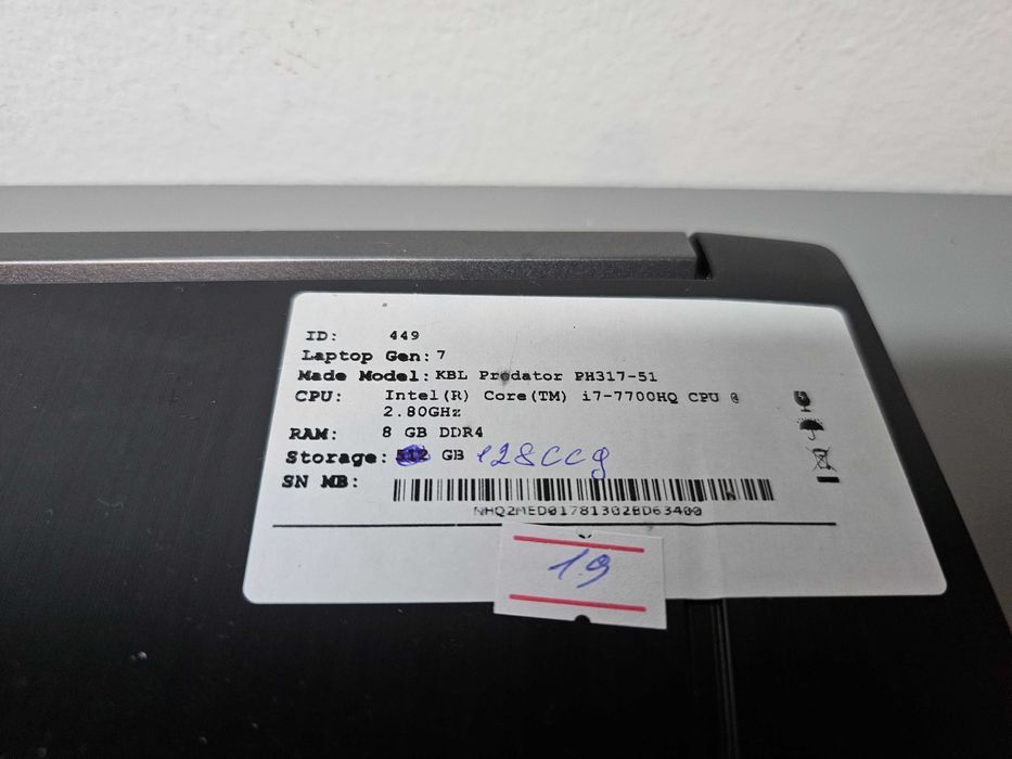 Ігровий ноутбук Acer Predator i7\GTX1050ti