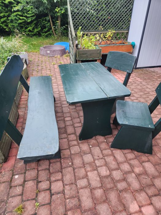 Meble ogrodowe sosnowe