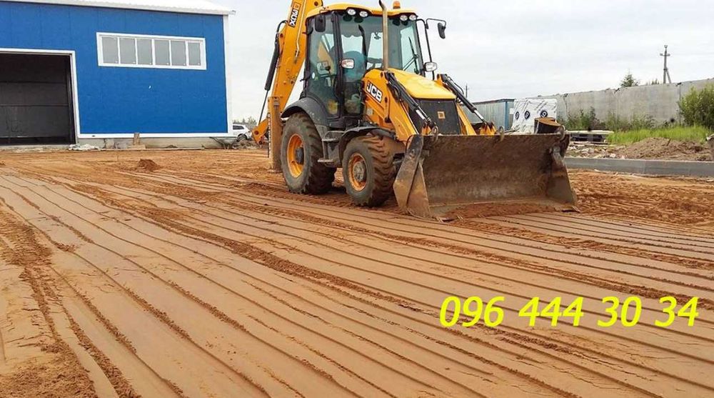 Екскавaтор Jcb-3cх.BИВІЗ Смiття Гpyнтy.Дoстaвка пiскy щeбeню.Дaф Кaмaз