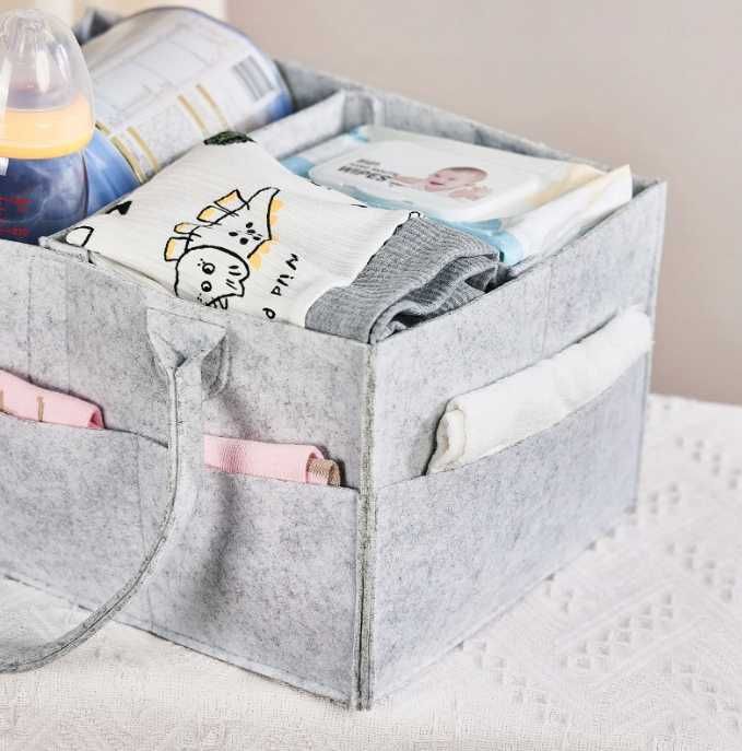 Organizer na pieluszki wielofunkcyjny filcowy