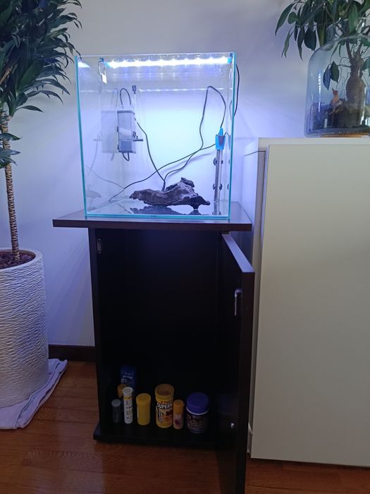 Aquário cubo aquatlantis de 40 com móvel