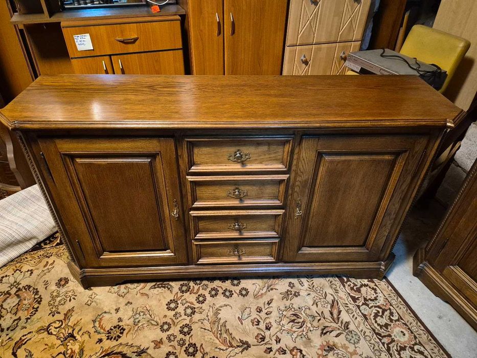 Meble dębowe komoda witryna meble dębowe komplet przecena !!