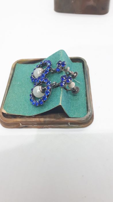 Серебро брошь 875пр.,серьги 875пр.хюз.