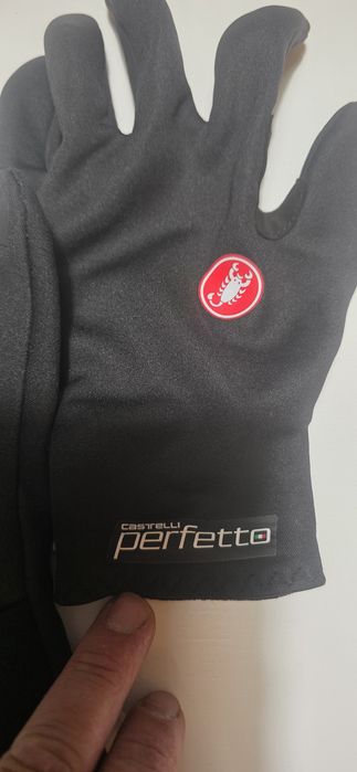 Castelli luvas compridas castelli perfetto Rosso Pretas