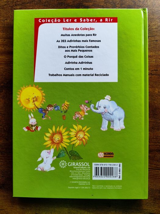 Livro infantil "As 323 adivinhas mais famosas"