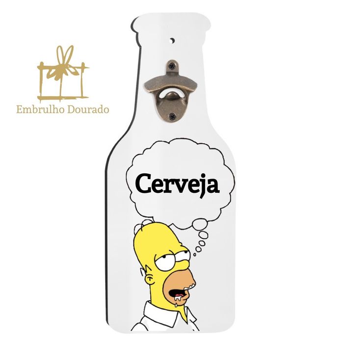 Abre caricas de parede personalizável