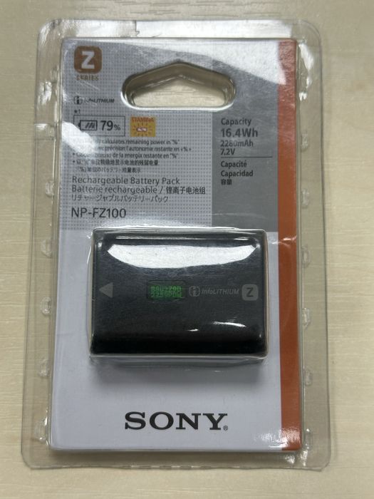 Акумулятор оригінальний новий SONY NP-FZ100 ємність 2280 mAh