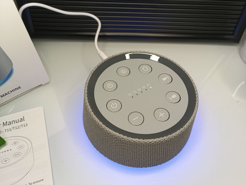 Generator białego szumu głośnik LED ułatwiający zasypianie lazyNight