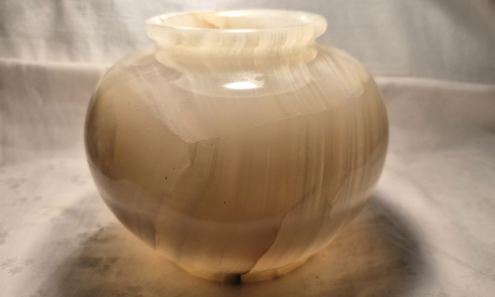 Piękny unikalny wazon waza onyks  - zabytek