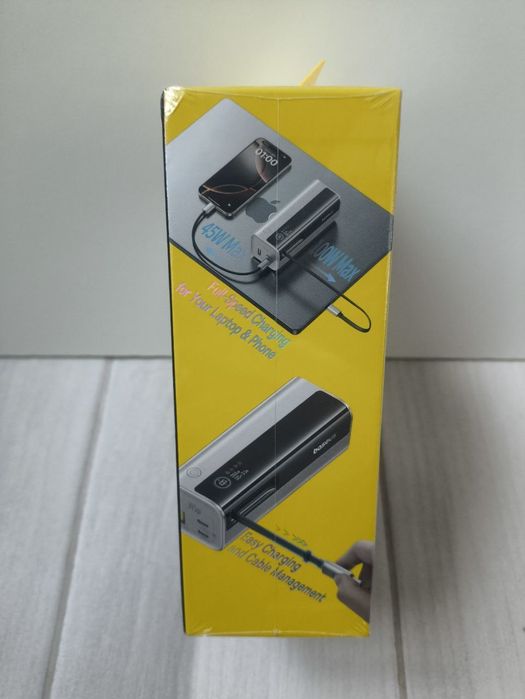 PowerBank Baseus 145W, 20000 mAh, smart дисплей, АКБ, батарея, cable C