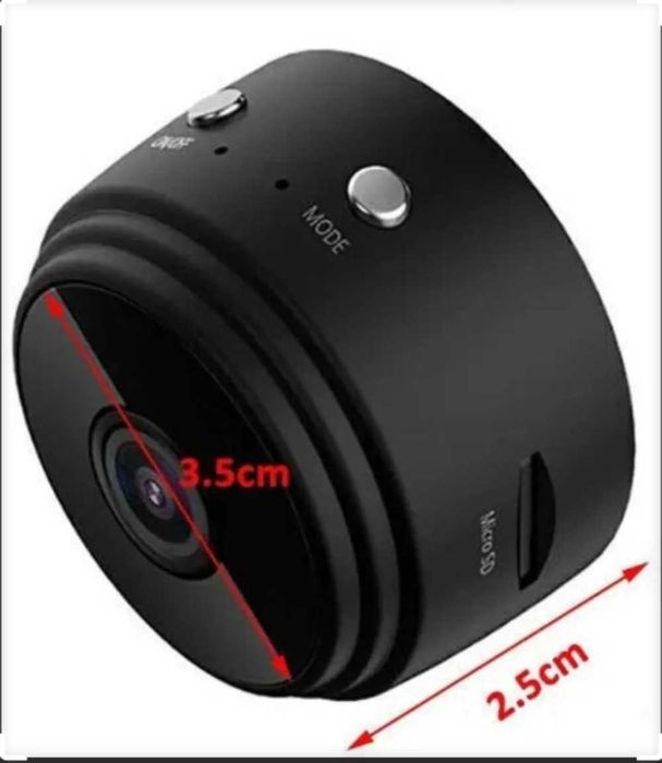 Micro Mini Câmara Espiã Wi-Fi Full HD 1080P Visão Noturna Magnética NOVA
