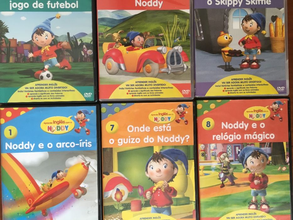 Lote de 6 DVD do Noddy = 2 €