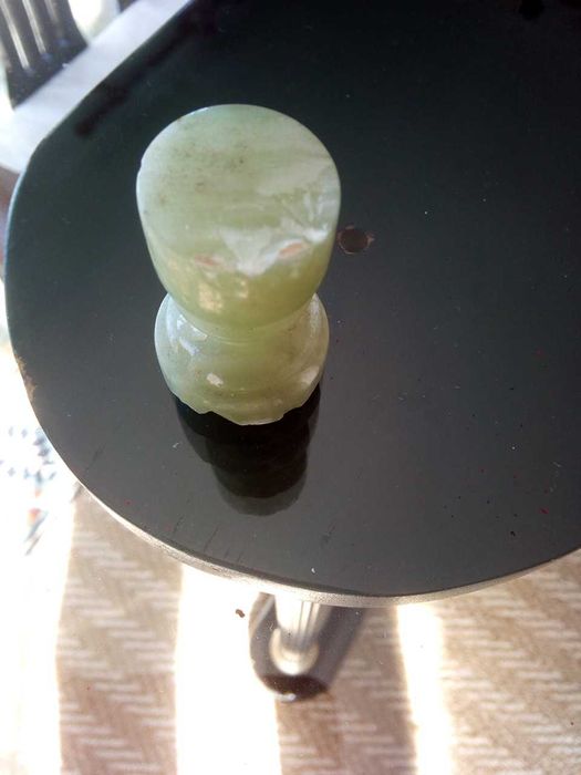 Tabuleiro de xadrez em mármore feito à mão, como NOVO!