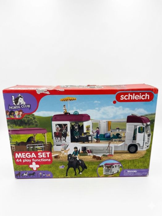 Ігровий набір Schleich Horse Club 42619 Транспортер для коней Кемпер Автомобіль для перевезення коней Шлейх