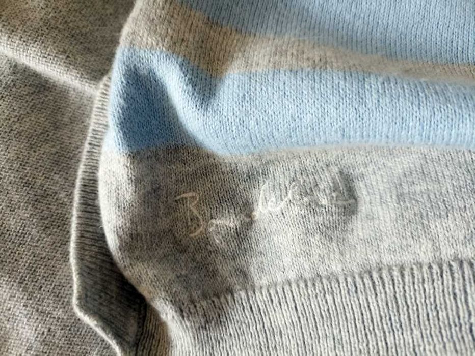 Szary kardigan Bondelid wełna bawełna