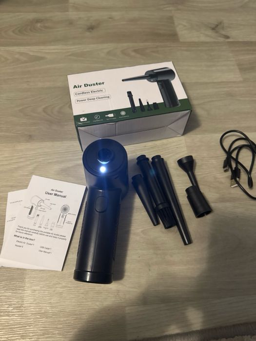 Бездротовий очищувач повітря Air Duster з LED підсвічуванням