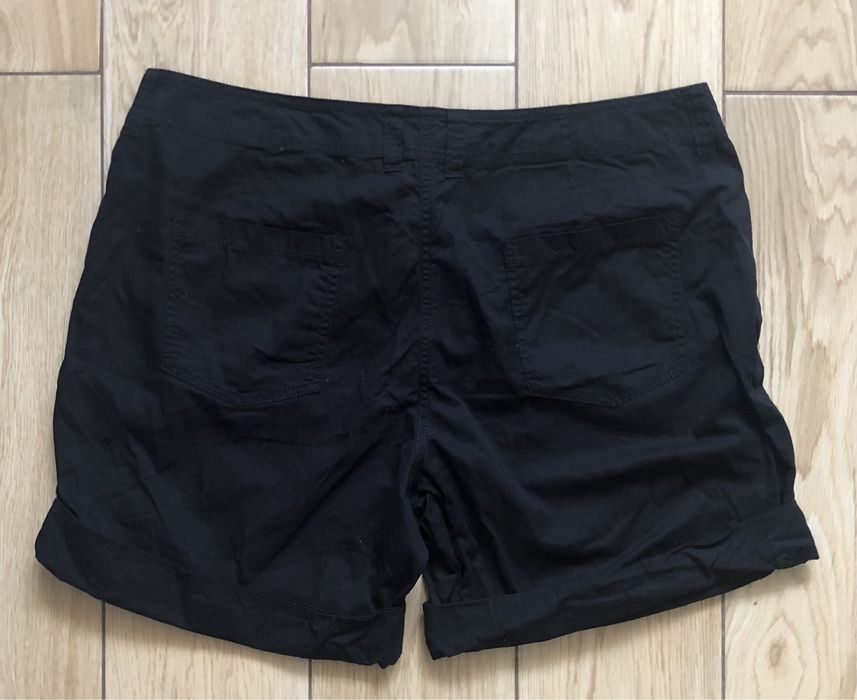 Czarne bawełniane szorty M&S Woman XXXL
