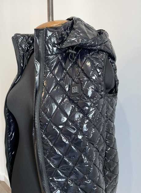 Теплый жилет с подогревом USB повербанка с капюшоном S-6XL камуфля́ж