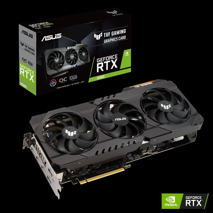 Rtx 3080 Asus tuf 10gb karta graficzna stan idealny