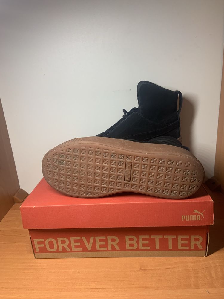 Puma platform hot sale mid ow black